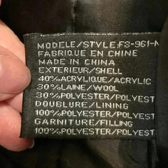 Majora wool blend, herringbone pattern, Light Winter Jacket w  placket Size XS - Picture 6 of 7